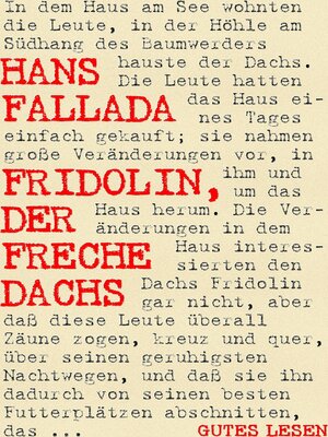 cover image of Fridolin, der freche Dachs